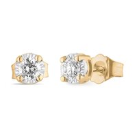 Ohrringe Bliss Dame in Gelbgold Diamante 20114081